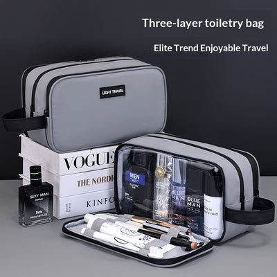 Neceser de Viaje Hombre Tres Compartimentos - Organizador Premium de Cosméticos