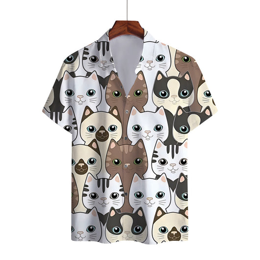 Camisa de Cuello Solapa con Estampado Digital para Hombre - Image 23