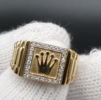 Anillo Retro de Aleación con Incrustaciones de Diamantes de Imitación - Image 11