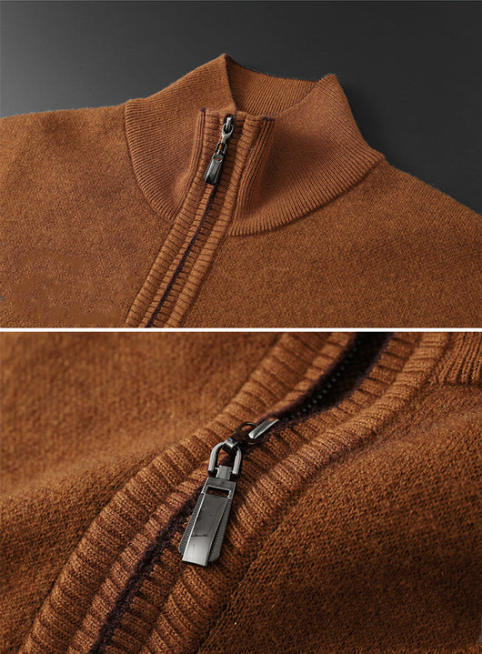 Suéter Casual para Hombre con Cuello Cremallera - Abrigo Grueso y Cálido - Image 10
