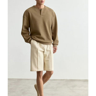 Sudadera Cuello Redondo Ligera para Hombre Talla Grande - Image 7