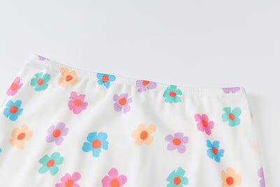 Falda Corta de Malla con Estampado Floral para Mujer - Image 5
