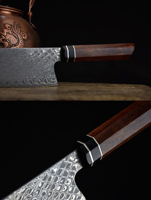 Cuchillo de Cocina Damascus Check Sante Pequeño - Image 11