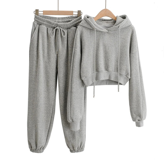 Conjunto Deportivo Otoñal: Sudadera con Capucha y Pantalón de Cintura Elástica - Image 9
