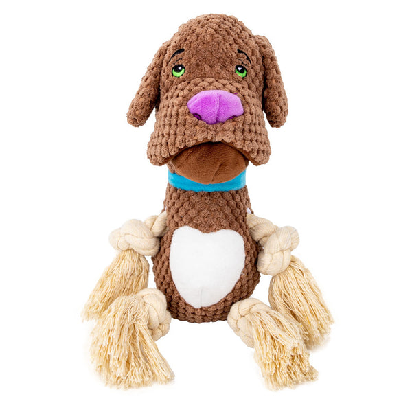 Juguete de Peluche para Perro con Sonido y Cuerda Resistente