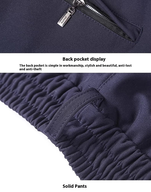 Pantalones Casuales para Hombres Maduros con Cintura Elástica - Image 14