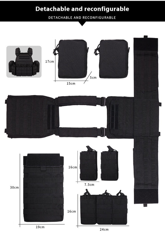 Chaleco Táctico Anfibio con Camuflaje para Operaciones al Aire Libre - Image 12
