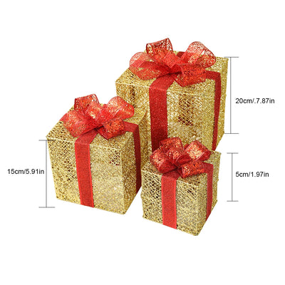 Juego de 3 Cajas de Regalo Hierro Forjado Navideño - Image 15