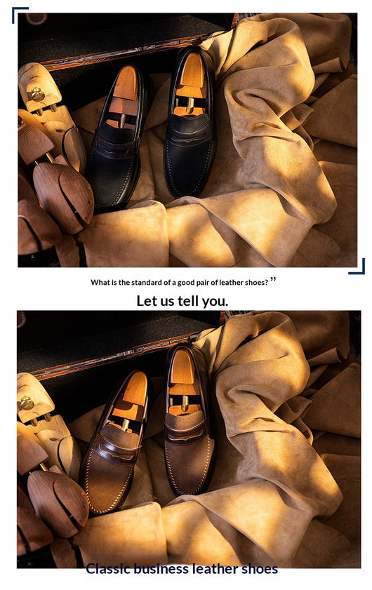 Mocasines de Cuero Genuino para Hombre - Elegancia Formal y Casual - Image 11