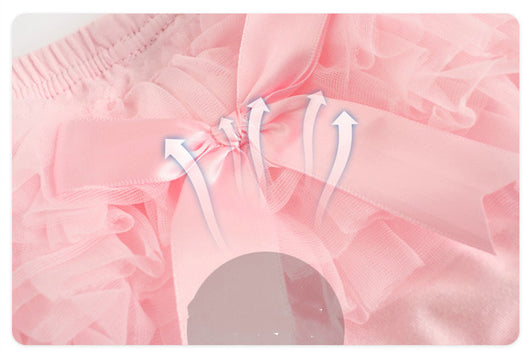 Shorts Infantiles con Moño Mesh - Ropa Coreana para Niñas - Image 10