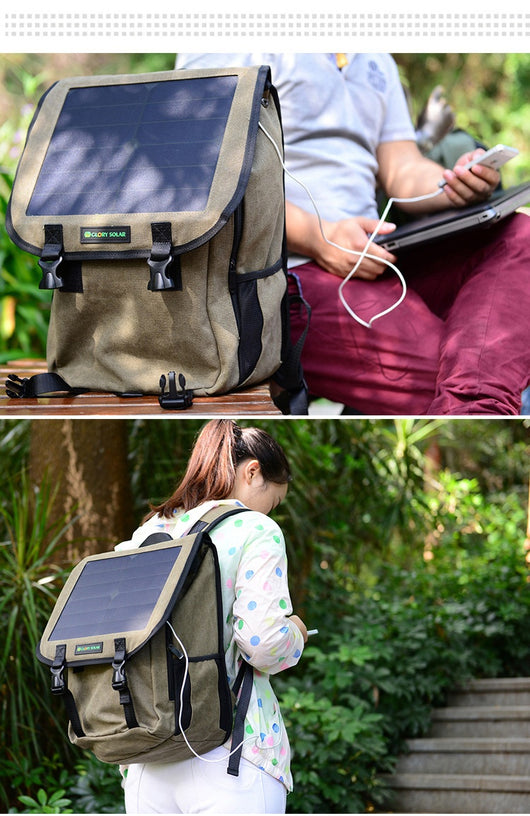 Mochila para Laptop Solar con Gran Capacidad Resistente para Aventuras - Image 7