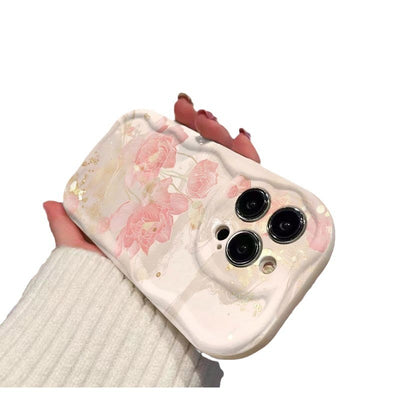 Funda para Celular con Diseño Minimalista de Loto en Tinta - Image 5