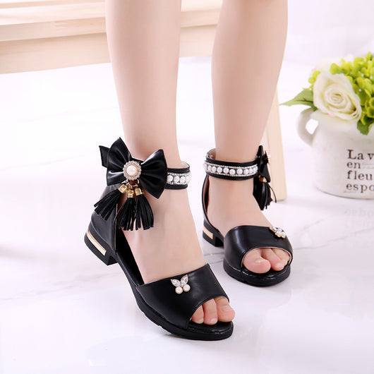 Sandalias Infantiles con Moño - Suela Suave y Flexible - Image 4