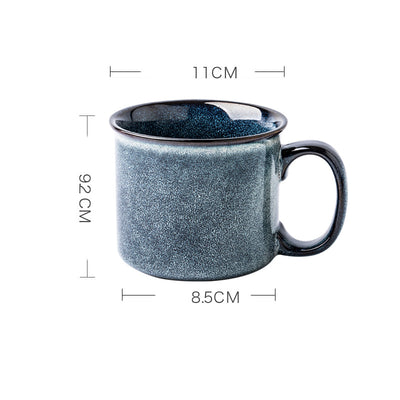 Taza Cerámica Vintage Azul Sydney Estilo Europeo - Image 8