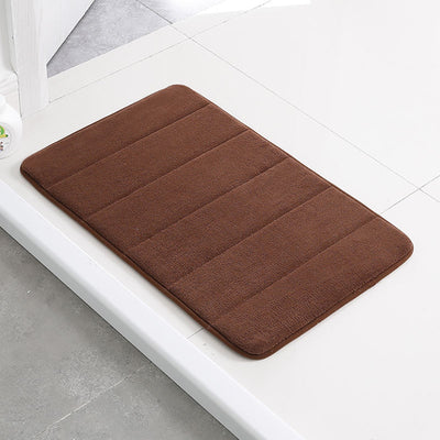Tapete de Baño Coral Fleece con Espuma Viscoelástica - Antideslizante y Absorbente - Image 6