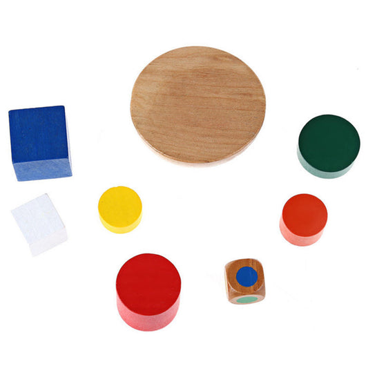Juego de Equilibrio Hemisférico con Puzzle de Madera y Bolsa de Tela - Image 4