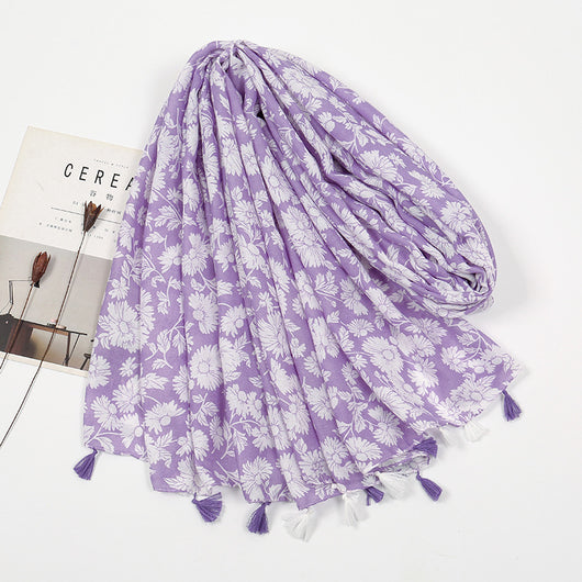 Pañoleta de Algodón Twill Flores Delicadas - Image 3