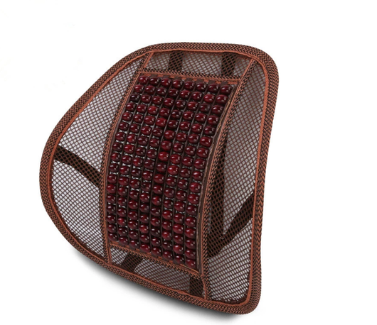 Cojín Lumbar Dual Uso Madera de Olivo Transpirable para Auto y Casa - Image 3