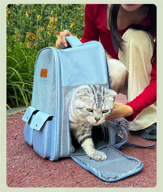 Mochila Transportadora Respirable para Mascotas - Gran Capacidad y Plegable - Image 26