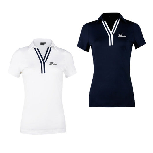 Camisetas Deportivas para Golf Mujer - Ajuste Slim Transpirables de Secado Rápido