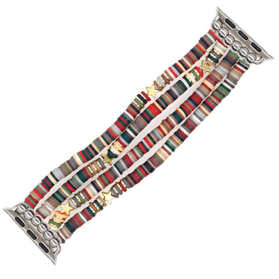Correa de Reloj Artesanal en Cerámica Suave - Diseño Multicolor Negro - Image 21