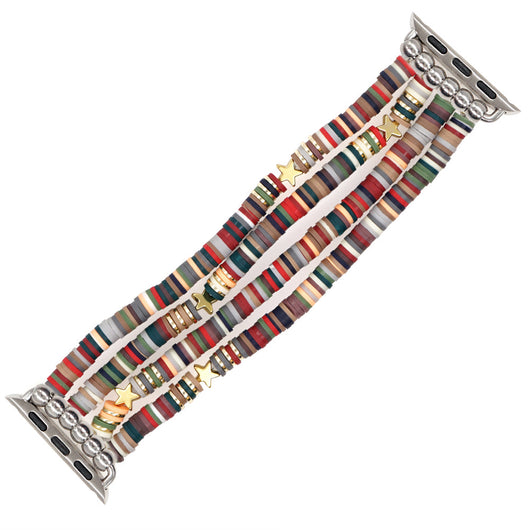 Correa de Reloj Artesanal en Cerámica Suave - Diseño Multicolor Negro - Image 21