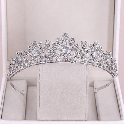 Diadema Corona Princesa con Cristales de Circón para Cumpleaños - Image 5