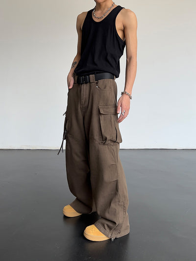 Pantalón Vintage Cintura Alta Ancho y Suelto - Image 4