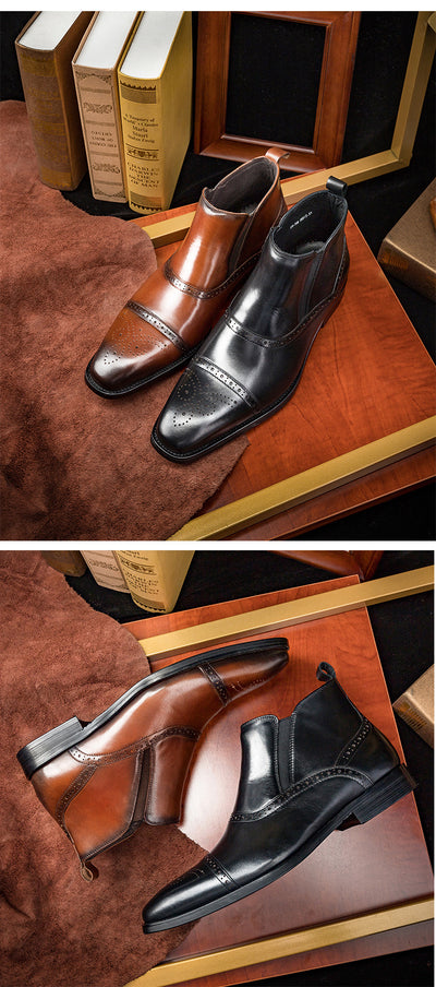 Botas Martin de Cuero para Hombre - Calzado Alto Otoño Invierno - Image 14