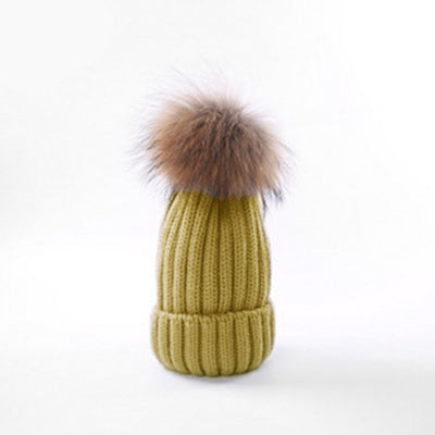 Gorro Infantil de Lana con Pompón para Otoño e Invierno - Image 24