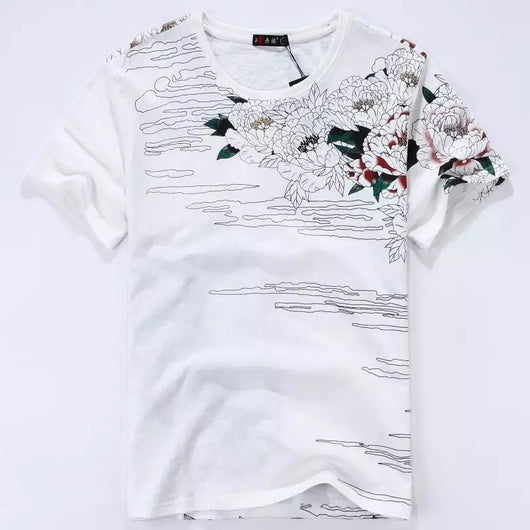 Playera Bordada Tigre Manga Corta - Image 4