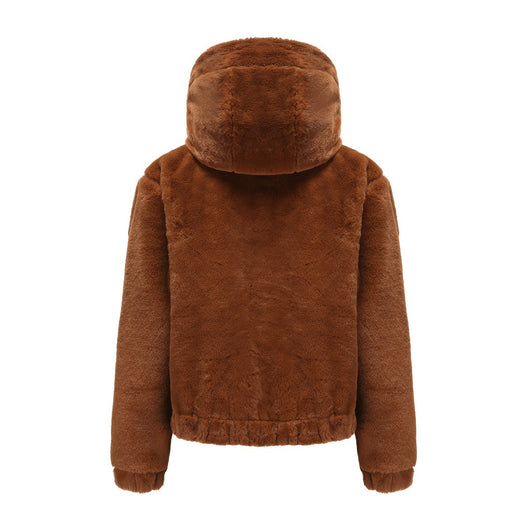 Abrigo de Felpa con Capucha Manga Larga para Mujer - Calidez y Comodidad - Image 25