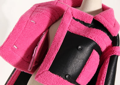 Chaqueta de Motocicleta de Cuero Estilo Europeo con Solapa Grande - Image 18