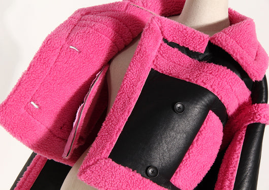 Chaqueta de Motocicleta de Cuero Estilo Europeo con Solapa Grande - Image 18