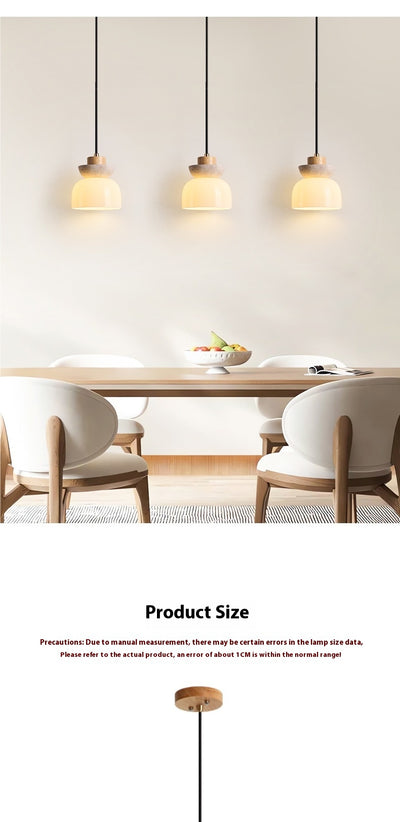 Lámpara de Mesita Estilo Japonés Minimalista en Madera Natural - Image 16
