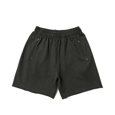 Shorts de Algodón Teñido Pesado para Hombre - Estilo Urbano Minimalista - Image 3