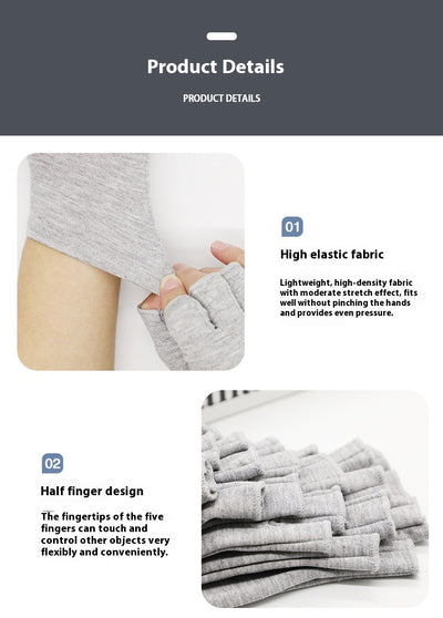 Guantes de Cuidado Preventivo en Fibra de Carbón de Bambú Gris Claro - Image 12