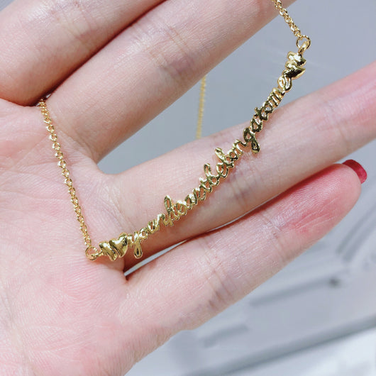 Collar de Letras Sonrisa con Mensaje Positivo - Image 5