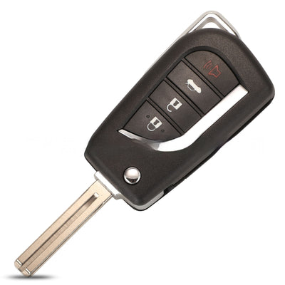 Carcasa de Llave Plegable para Toyota Camry y Highlander - Control Remoto 4 Botones