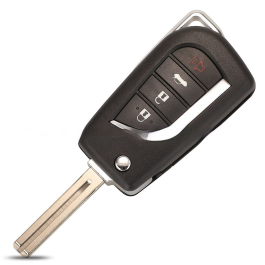 Carcasa de Llave Plegable para Toyota Camry y Highlander - Control Remoto 4 Botones