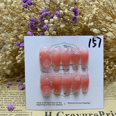 Pegatinas de Uñas Removibles Serie Camellia - Diseño Blindado - Image 18