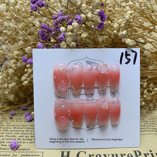 Pegatinas de Uñas Removibles Serie Camellia - Diseño Blindado - Image 18
