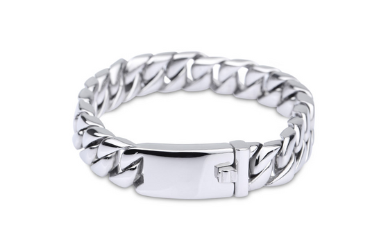 Pulsera de Acero Titanio para Hombre - Diseño Coreano Minimalista