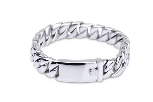 Pulsera de Acero Titanio para Hombre - Diseño Coreano Minimalista