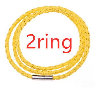 Pulsera de Cuero Trenzado Personalizada para Hombre con Nombre y Acero Inoxidable - Image 77