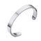 Pulsera de Acero Inoxidable Grabada con Láser - Brazalete Elegante en Forma C