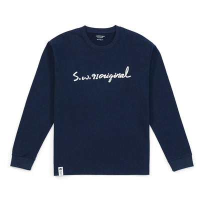 Camiseta Hombre Manga Larga Suelta Otoño Carbón con Estampado de Letras - Image 4