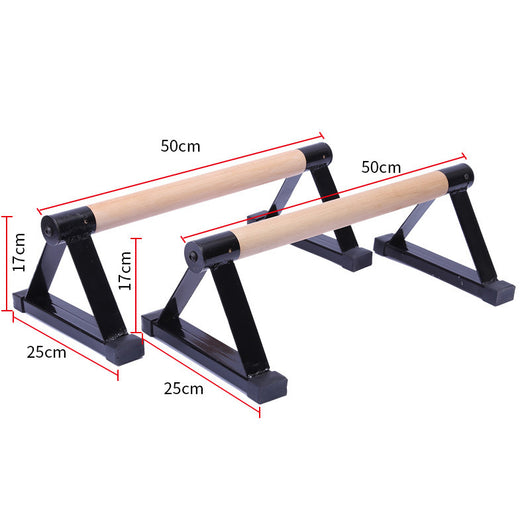 Barras Paralelas Invertidas de Madera de Haya - Soporte para Flexiones Compacto - Image 3