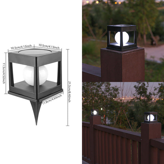 Lámpara Solar Esférica para Jardín con Enchufe - Image 9