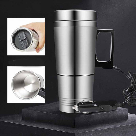 Taza Térmica Eléctrica de Acero Inoxidable para Auto, Camping y Viajes - Image 3
